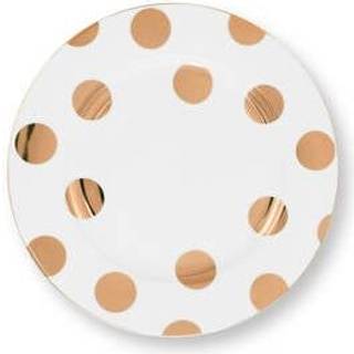 Tallerken fra PIP STUDIO - DOT DELIGHT WHITE/GOLD