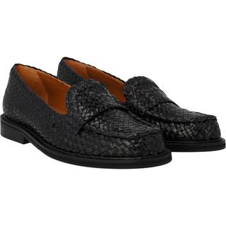 Angulus W Flettet Loafer Black 38