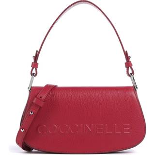 Coccinelle Myrtha Maxi Logo Skuldertaske rød