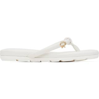 Gianvito Rossi Juno leather thong sandals - white - EU 41.5