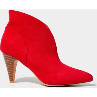 Joe Browns Joe Browns Red Pointed Toe Microsuede Ankle Boots