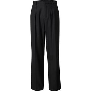 Wool Wide Leg Bukser, Ck Black, W33/L32