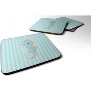 """" Caroline's Treasures BB7124FC Seahorse Foam Coaster Set på 4 3,5 """" ""Multicolor"" ""