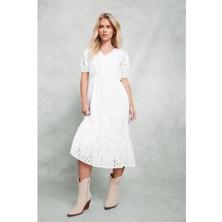 M & Co Petite Broderiknap 100% BomuldskjoleEU 46 Petite (UK 18 P)