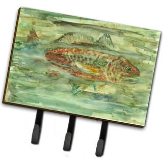 """" Caroline's Treasures Abstract Red Fish Leash eller Key Holder 8960th68 Triple Multicolor """"