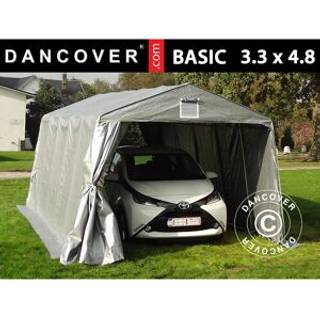 Garagetelt Opbevaringstelt Basic 3,3x4,8x2,4m PE, Grå