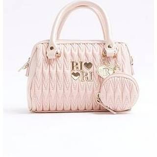 River Island River Island Pink Girls Ruched Bowler Bag
