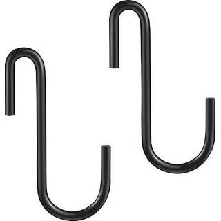 Your gift 10 pack Heavy Duty S Hooks Black S -formede kroge h?ngende b?jler kroge til k?kken badev?relse sovev?relse og kontor: pan pot poat pose