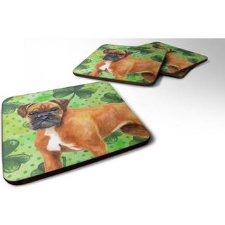 """" Caroline's Treasures German Boxer St Patrick's Decorative Coasters Multicolor """"