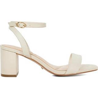 Dune London Dune London Cream Wide Fit Melini Block Heel Sandals