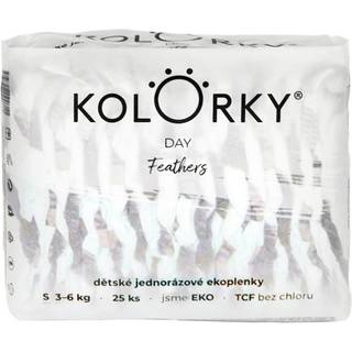 Kolorky Day Feathers ØKO-engangsbleer Størrelse S 3-6 Kg 25 stk. - 25 stk.