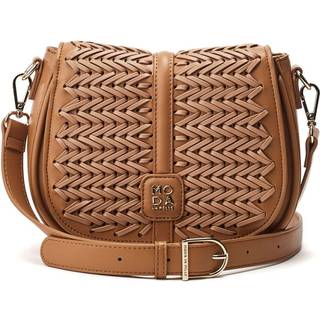 Moda in Pelle Moda in Pelle Alani Whipstitch Saddle Cross-Body Bag