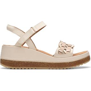 Clarks Clarks Cream Wedge Multi Kassanda Bar Sandals
