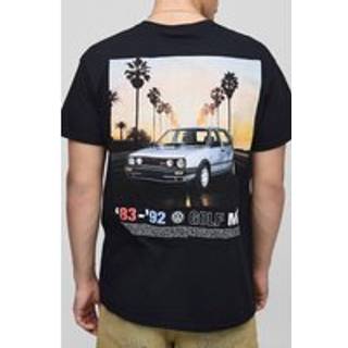 Mens Black Oversized Volkswagen Golf GTI License Printed T-Shirt