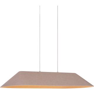Moderne pendellampe beige inkl. LED 3-trins dæmpbar - Dani