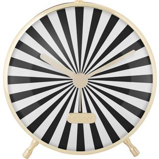 Karlsson Candy Swirl vækkeur Ø12,5cm sort og hvid