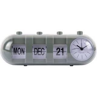 Karlsson Retro Tube Calendar Flip vækkeur 9,3x9cm grøn