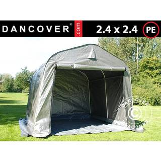 Opbevaringstelt Garagetelt PRO 2,4x2,4x2m PE, med underlag, Grå