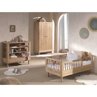 Børnemøbelsæt i eg 70 × 140 cm – Forrest Oak