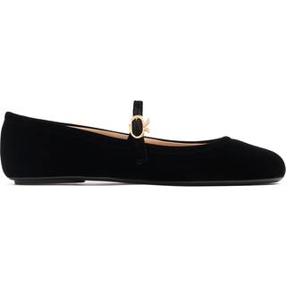 Gianvito Rossi Carla velvet ballet flats - black - EU 41