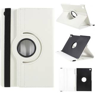 Samsung Galaxy Tab S5e litchi lædercover - hvid