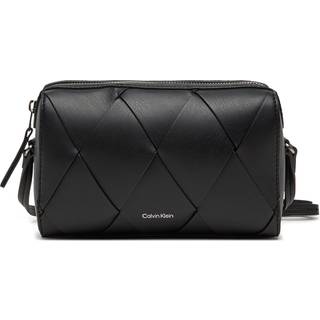 Woven Crossbody Camera Bag - Black - One Size