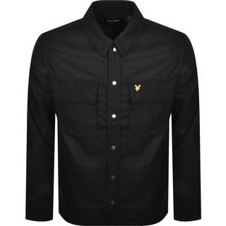 Lyle And Scott Brushed Overshirt Black