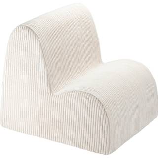 Børnestol i riflet fløjl Sky