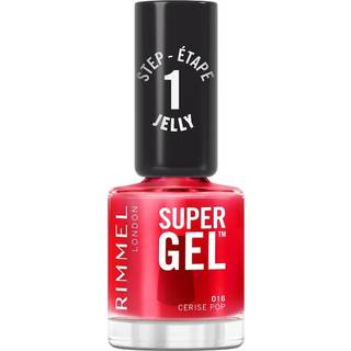 Rimmel Super Gel Geleneglelak uden UV/LED forsegling Skygge 016 Cerise Pop 12 ml - 12 ml