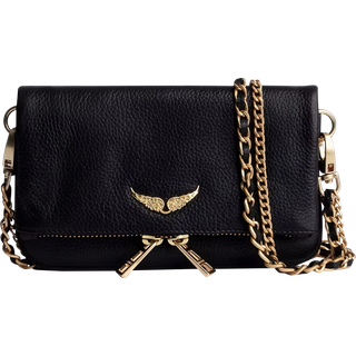 Rock Nano Pouch Clutch, Noir/Gold