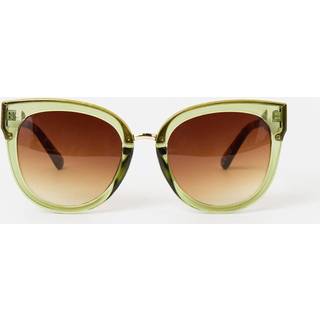 Oliver Bonas Oliver Bonas Crystal Faux Tortoiseshell Cat Eye Solbriller