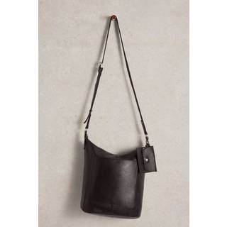 White Stuff White Stuff Black Fern Leather Crossbody Bag
