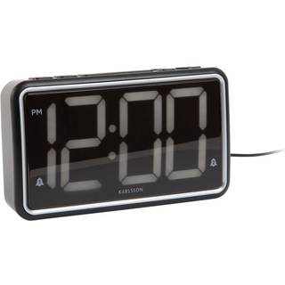 Karlsson New Retro Vækkeur KA6035BK - Unisex - Quartz