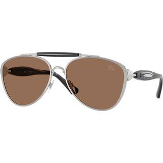 Burberry BE3160 100573 61 Solbriller Mænd Silver - Silver - 61mm
