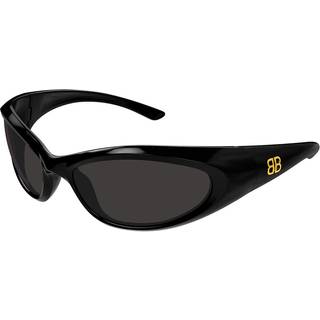 Balenciaga Unisex Balenciaga BB0384SA 001 Solbriller Acetat Sort Grå Cat Eye