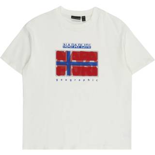 Napapijri Flag T-Shirt Junior, White - 12Y