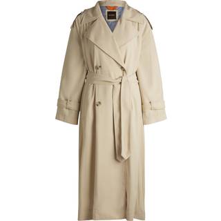 Trenchcoat med loose fit og bælte