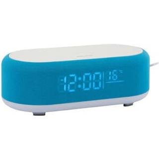 Karlsson Vogue vækkeur med telefonoplader 9,8x7cm blå