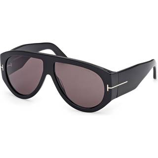TOM FORD Mand FT1044 BRONSON 01A Solbriller Acetat Sort Røg Pilot Normal