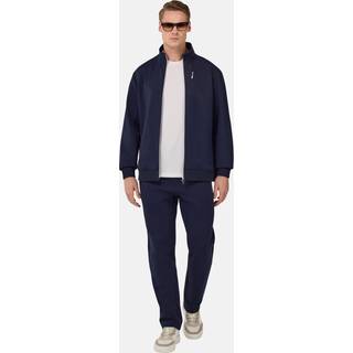 BOGGI MILANO Herren Sweatjacke blau unifarben