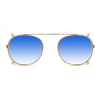 XLAB Unisex Clip-on 01 Oro/Azzurro sfumato per 8004 stile moscot calibro 48mm Clip-ons Acetat Guld Lyseblå Pantos Skygge
