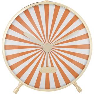 Karlsson Candy Swirl vækkeur Ø12,5cm orange og hvid