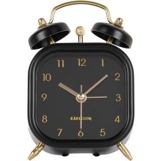 Karlsson Glam Square Vækkeur KA5921BK - Unisex - Quartz
