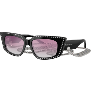 Jimmy Choo Kvinde JC5033B 500058 Solbriller Acetat Sort Rosa Cat Eye Normal Skygge