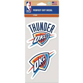 Wincraft NBA Oklahoma City Thunder Perfect Cut Decal (S?t p? 2) 4 """" X 4 """"