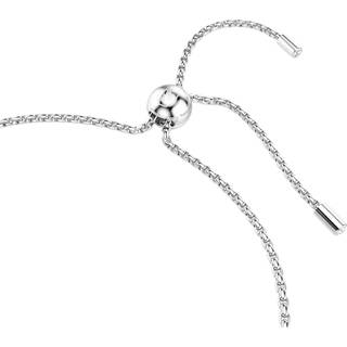 Swarovski Matrix Rhodium Plated Gradient Round Cut Bracelet - Silver - 24cm