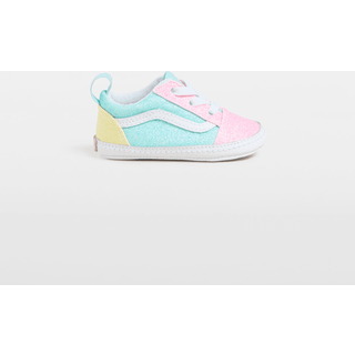 Vans Baby Piger Old Skool Glitter Krybbe Sko Pastel Multi