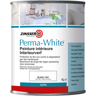 Zinsser Perma White interior Satin hvid 1 L