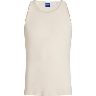 Ensfarvet Crewneck Tanktop
