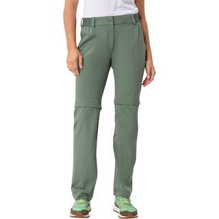 Vaude Women's Farley Stretch Zip Off Pants II Trekking bukser Damer størrelse 46 - Regular farve olivengrøn